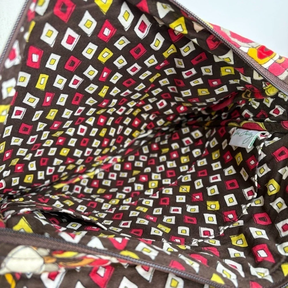 VERA BRADLEY Puccini Print Quilted Crossbody Messenger Bag Purse 60s 70s Boho - Picture 6 of 17